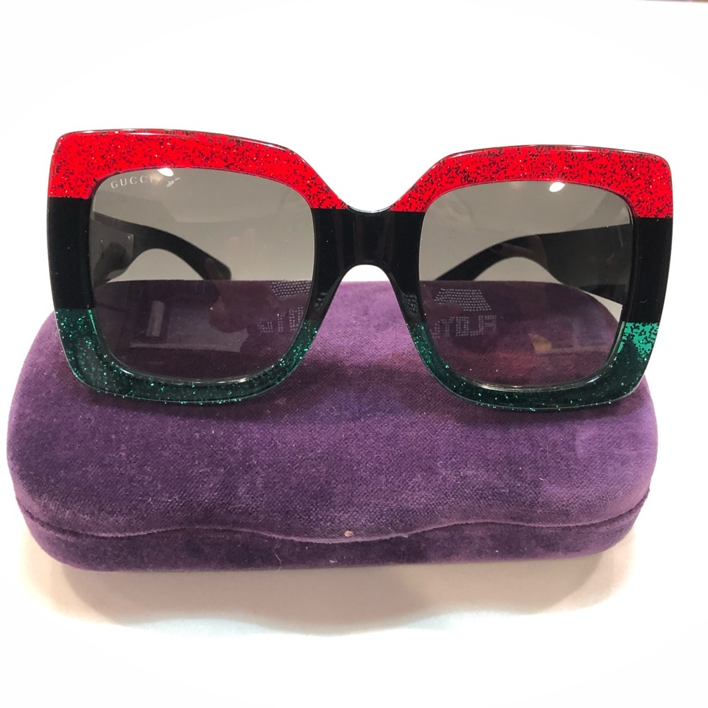 Gucci Square-frame acetate sunglasses
